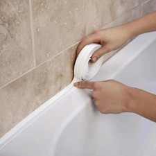 Shower Tray & Bath 5mtr Length Flexible Waterproof Seal Strip Upstand 22mm Wide