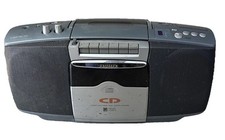 Aiwa CSD-sl 10k Portable CD Radio Cassette Deck Player Boombox Headphone Jack