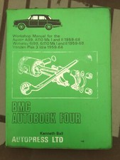 BMC handbook/workshop manual for Austin, Wolsley, Vanden Plas series on  cars