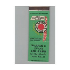 Matchbook Cover Warren C