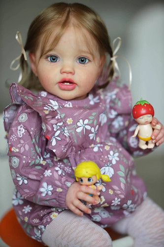 Reborn toddler girl doll - 24",