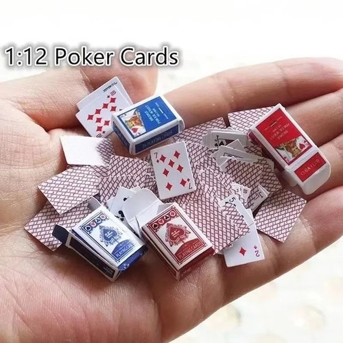 Dolls house playing cards - house,