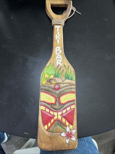 Hawaiian tiki bar canoe - hawaiian, paddle