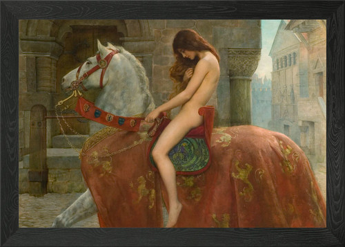 Lady godiva framed wall - lady,