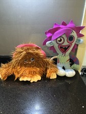 Moshi Monsters ZOOMER Soft Toy Plush Doll 8" & Hairy Furi Monster Bundle