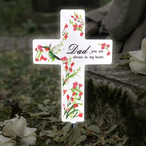 Solar cross light for cemetery - solar,