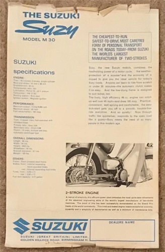 Suzuki suzy 50cc mokick m30 - suzuki,