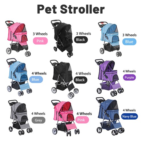 Wheel dog cat stroller - dog,