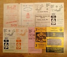 Maesteg Rugby Programmes 1950
