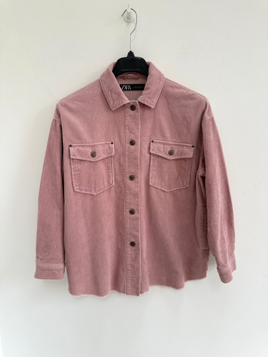 Zara shacket jacket shirt pink - shacket,