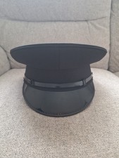 Ex Police Black Peak Cap