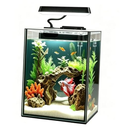 Glass betta aquarium - glass,