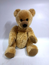 Vintage Teddy Bear / Golden Fully Jointed Bear / Weighted Beans / 40cm Tall