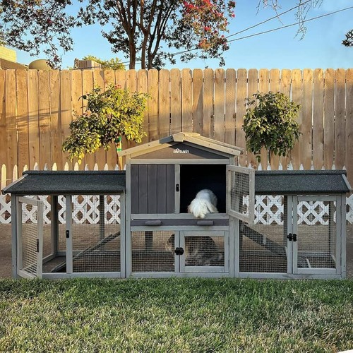 Large rabbit hutch - large,