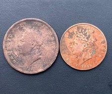1826 Penny & Half Penny George