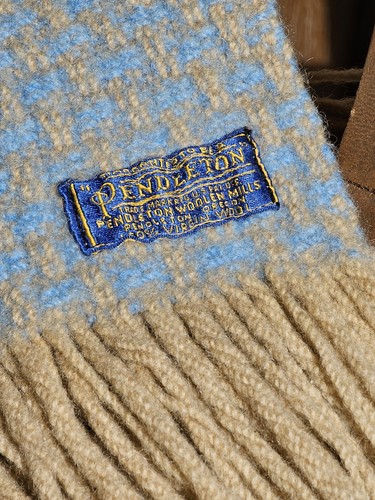 Vintage pendleton wool throw - pendleton,