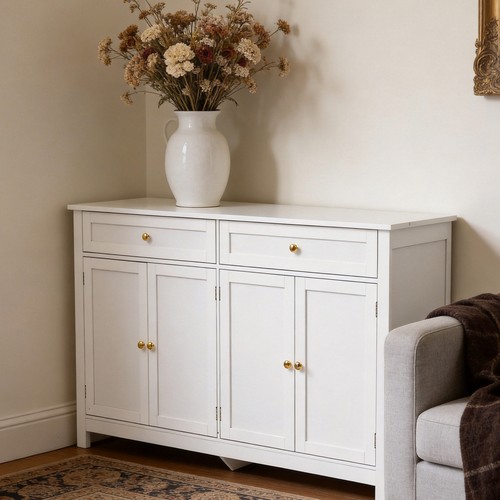 White sideboard storage - sideboard,