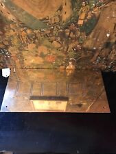 Vintage reclaimed Large brass Litter Sign Signage (B) Antique