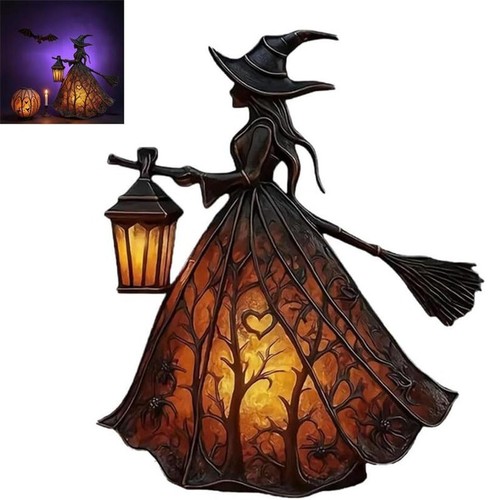 Halloween witch lamp - halloween, gothic