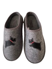 Radley Grey Slippers Size 5 Mule Style Very Good Condition