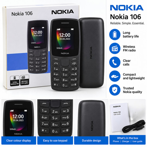 Genuine nokia 106 dual - nokia,