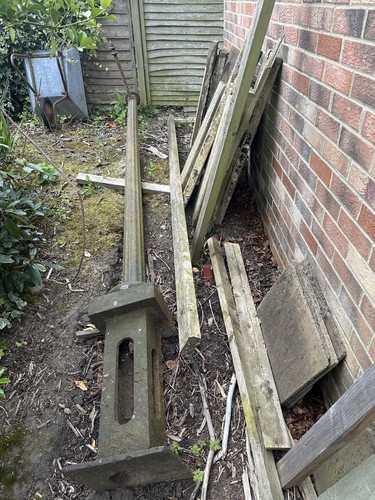 Genuine victorian lamp post - victorian,