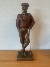 Vintage 1989 Art Deco Style Golfer Statuette Figure