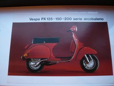 Piaggio Vespa PX Brochure Leaflet Depliant Prospekt Mega Rare