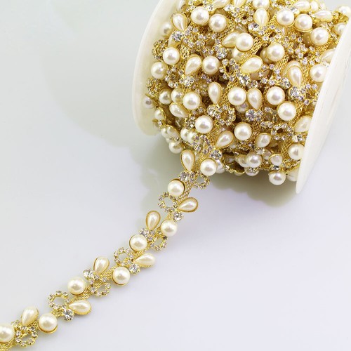 90cm faux pearl - faux, rhinestone