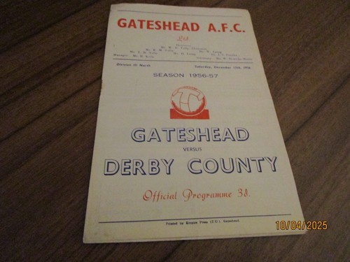 Gateshead v derby - ,  