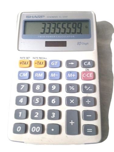 Sharp calculator el334f - sharp, white