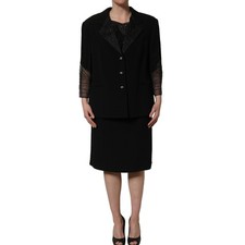 MARTHA FERRI Suit Black Beaded