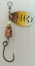 Ilba Mepp Like Spinner Size 1 Single Hook Brown Trout Blade.