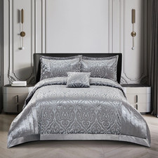 Quilted Velvet 3 Piece Bedspread Bed Throw Luxury Bedding Set Double King Sizes*