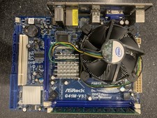 ASRock G41M-VS3 Rev. G/a 2.00 Socket 775 Motherboard and Backplate CPU & RAM