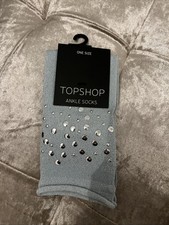 Topshop Blue Silver Sparkle