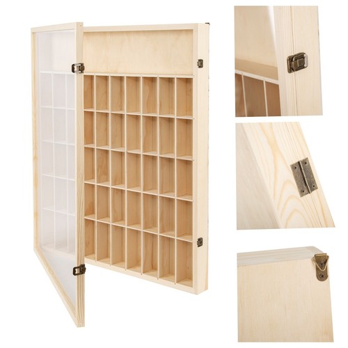 51grids wood display case - wood,