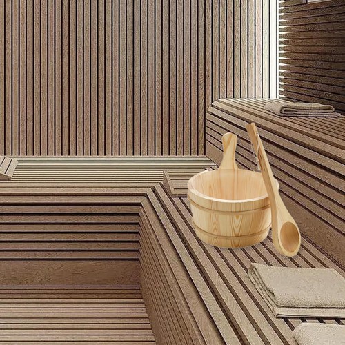 Wooden sauna bucket and - sauna,