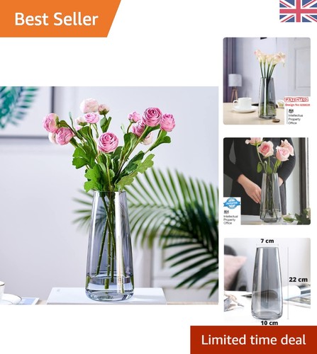 Stylish gray crystal glass - gray,
