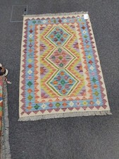 Handwoven Kilim Rug in Bright