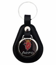 SAAB AERO LEATHER KEYRING