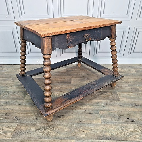 Antique spanish payment table - antique,