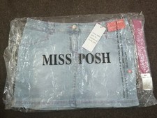 MISS POSH DENIM SKIRT WITH