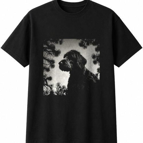 Double exposure labradoodle - double,