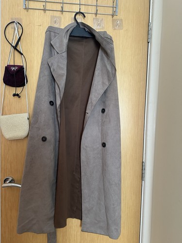 Sleeveless trench coat taupe - sleeveless,