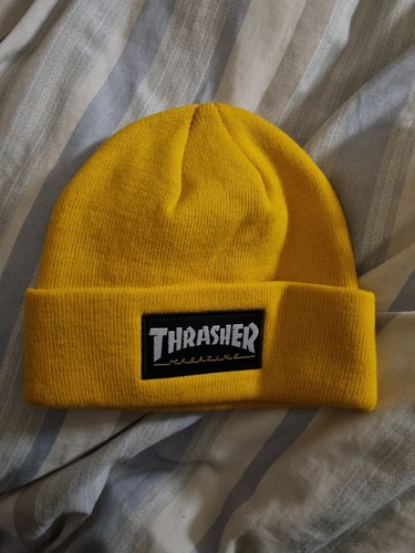 Thrasher yellow beanie hat - thrasher,