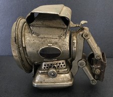 ANTIQUE JOSEPH LUCAS “SILVER KING” BICYCLE OIL LAMP ORIGINAL FEATURES CIRCA 1900