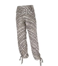 SASS & BIDE Pants Size 36 XS Braided Print Side Slit Boho Aistralian Designer EC