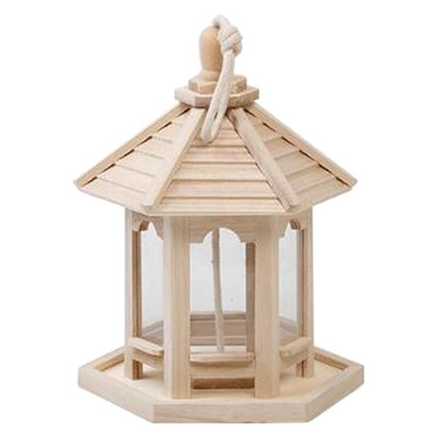 Traditional wooden bird feeder - traditional,