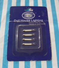 DOLLS HOUSE, LIGHT BULBS, 12TH, SPARES, CANDLE DESIGN, ELECTRIC, 12 VOLT, SALE 
